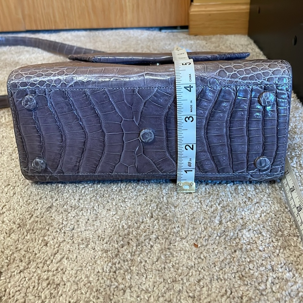 NANCY GONZALEZ Small Crocodile Top-Handle Crossbody Bag - Picture 12 of 16
